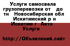 Услуги самосвала, грузоперевозки от 1 до10тн - Новосибирская обл., Искитимский р-н, Искитим г. Авто » Услуги   